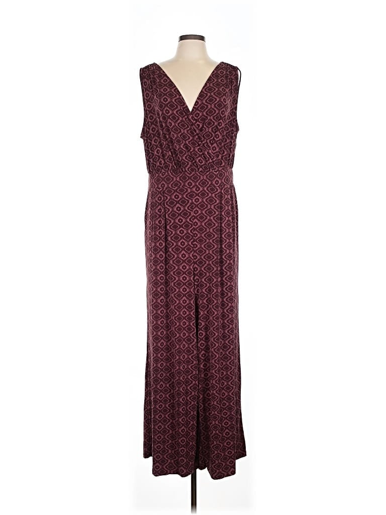 Pre-owned Torrid Jumpsuit In Burgundy