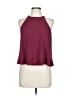 Tyche 100% Polyester Burgundy Sleeveless Blouse Size L - photo 1