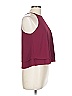 Tyche 100% Polyester Burgundy Sleeveless Blouse Size L - photo 4