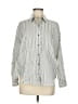 Vince. 100% Cotton Stripes Silver Long Sleeve Button-Down Shirt Size S - photo 1