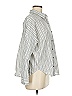 Vince. 100% Cotton Stripes Silver Long Sleeve Button-Down Shirt Size S - photo 4