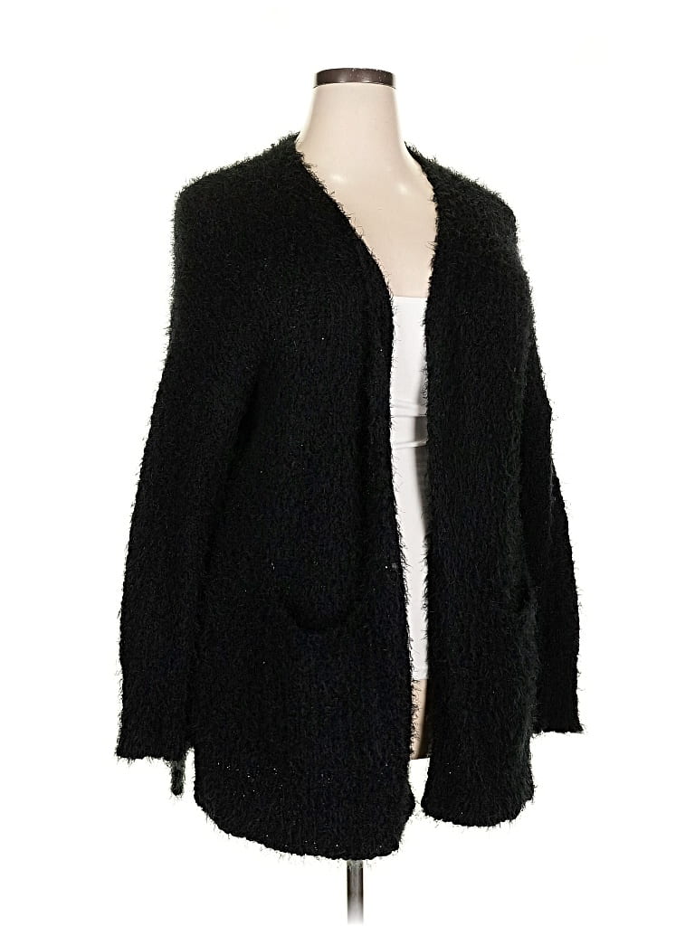 Pre-owned Maurices Cardigan Sweater In Black