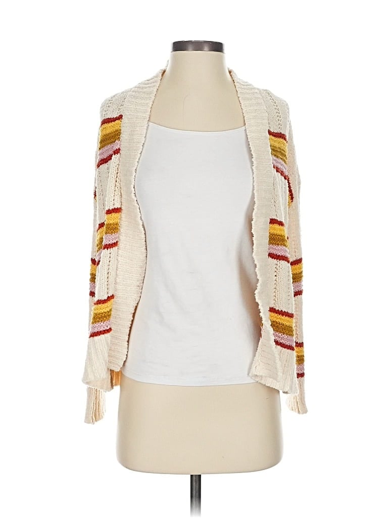 Pre-owned Madewell Cardigan Sweater In White