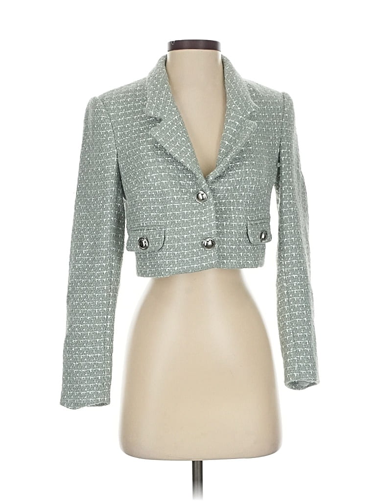 Pre-owned Express Blazer Jacket In Blue