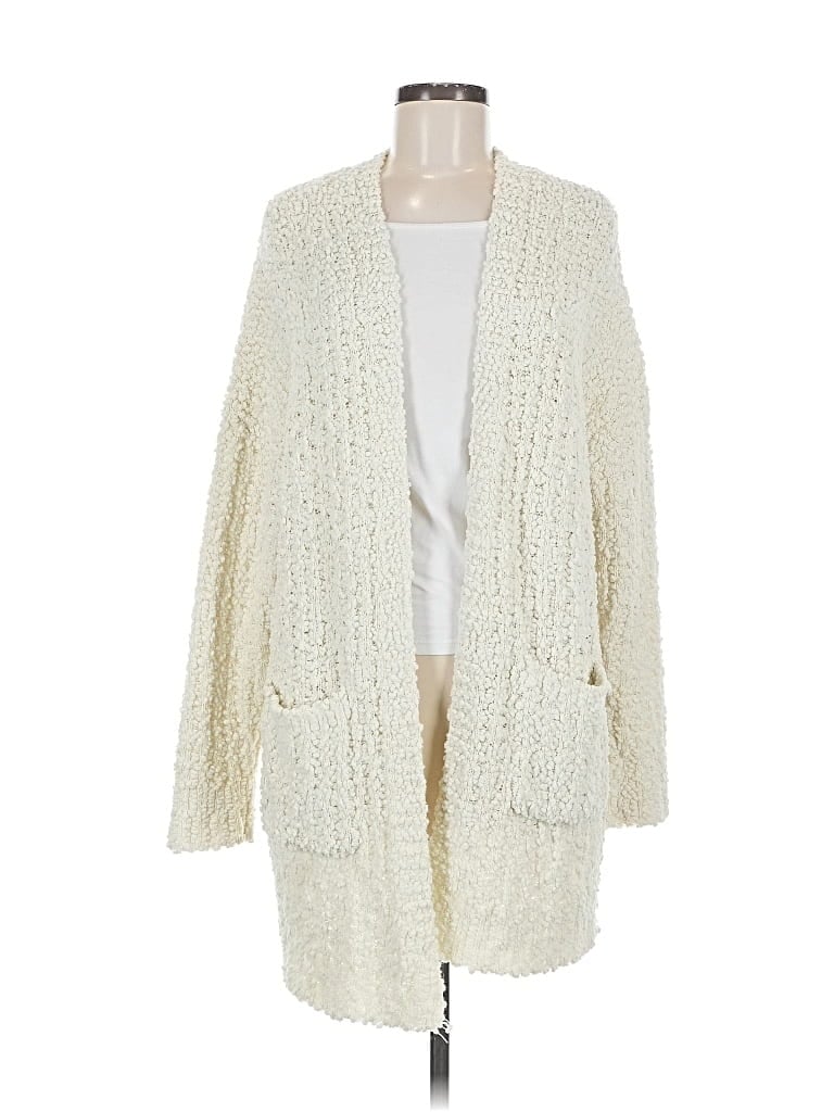 Pre-owned Unbranded Cardigan Sweater In White