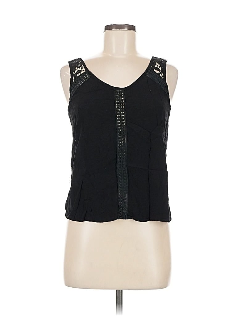 Pre-owned Lush Sleeveless Blouse In Black