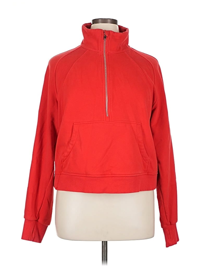 Pre-owned Unbranded Pullover Hoodie In Red