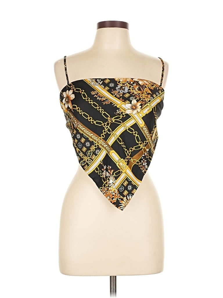 Pre-owned Princess Polly Tank Top Gold Strapless Neckline Tops