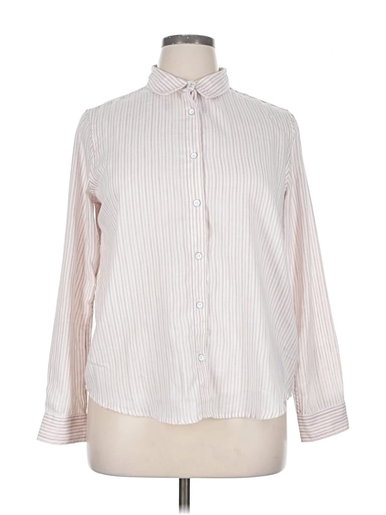 Pre-owned Flag & Anthem Long Sleeve Button Down Shirt In Pink