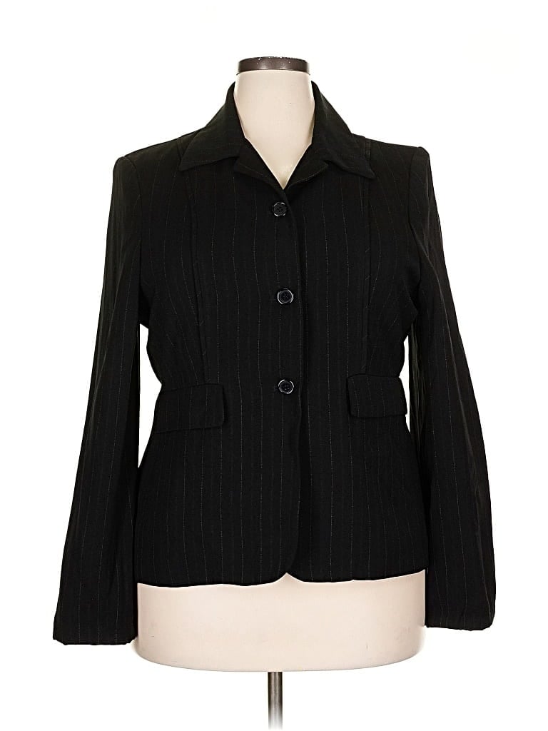 Pre-owned Assorted Brands Blazer Jacket In Black