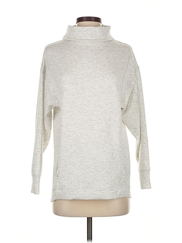 Pre-owned Danskin Turtleneck Sweater In Silver
