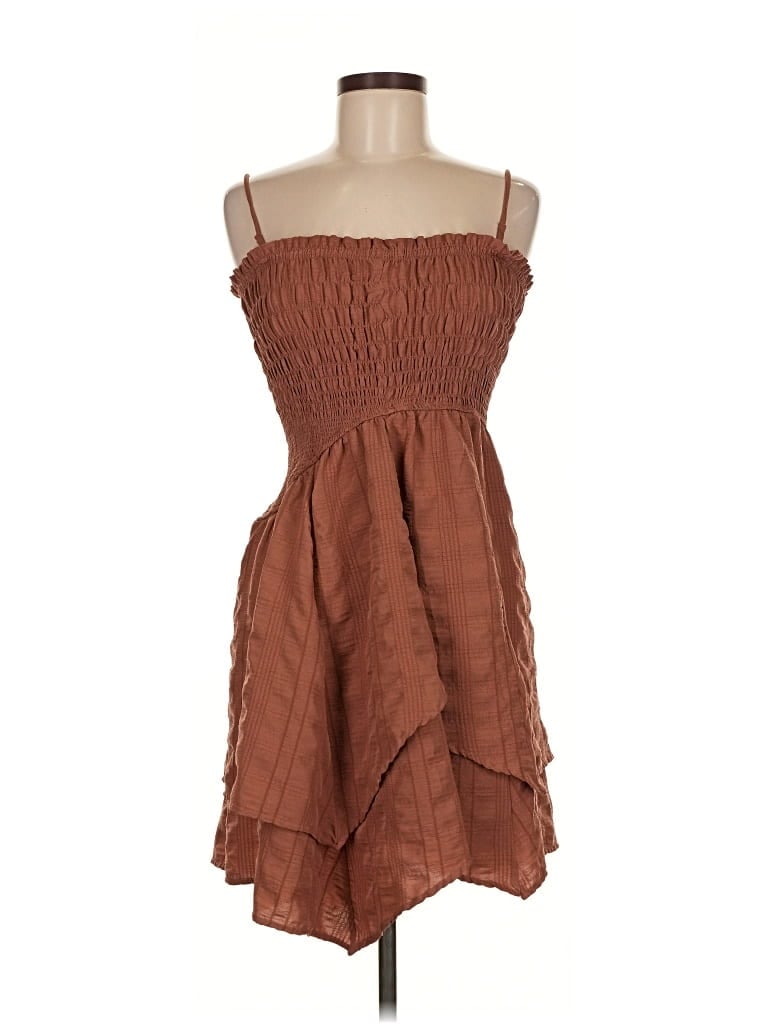 Pre-owned Wild Fable Casual Dress In Brown