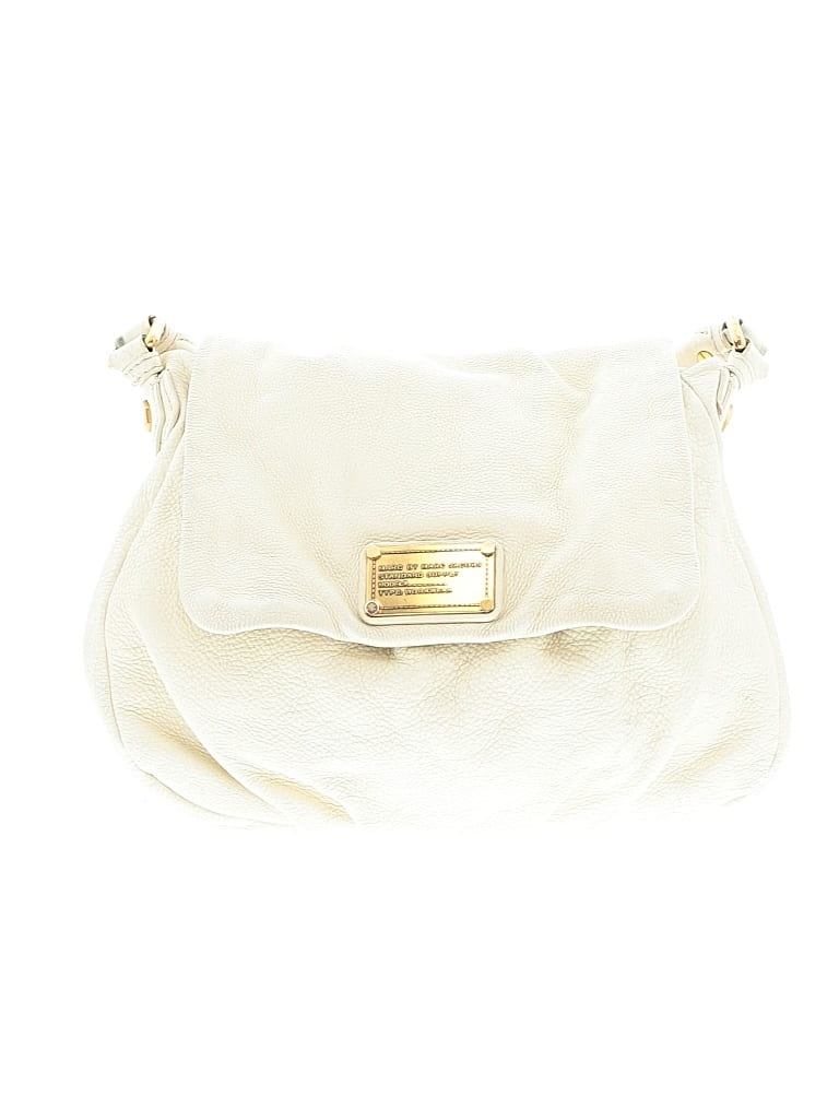 Pre-owned Marc By Marc Jacobs Leather Satchel In White