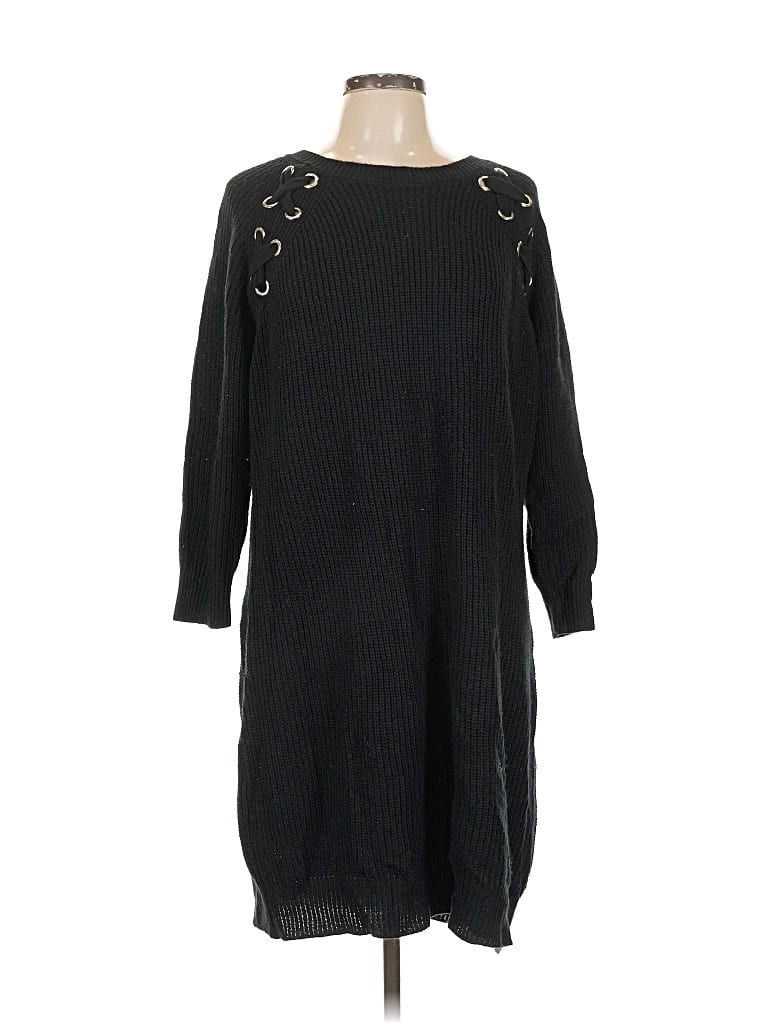 Pre-owned Allison Brittney Casual Dress In Black