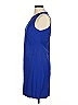 Mango Solid Blue Casual Dress Size 6 - photo 5