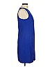 Mango Solid Blue Casual Dress Size 6 - photo 4
