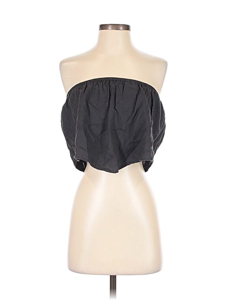 Pre-owned Aerie Sleeveless Blouse In Black