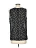 Dialogue Polka Dots Black Sleeveless Blouse Size L - photo 2