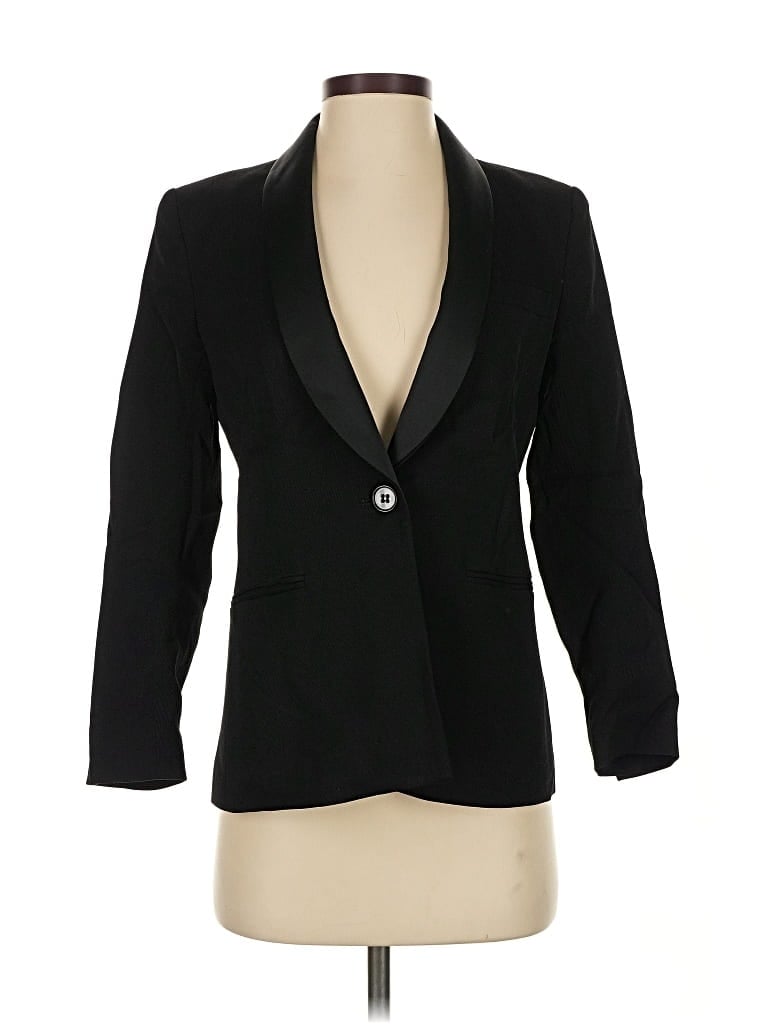 Pre-owned Theory Wool Blazer Jacket In Black