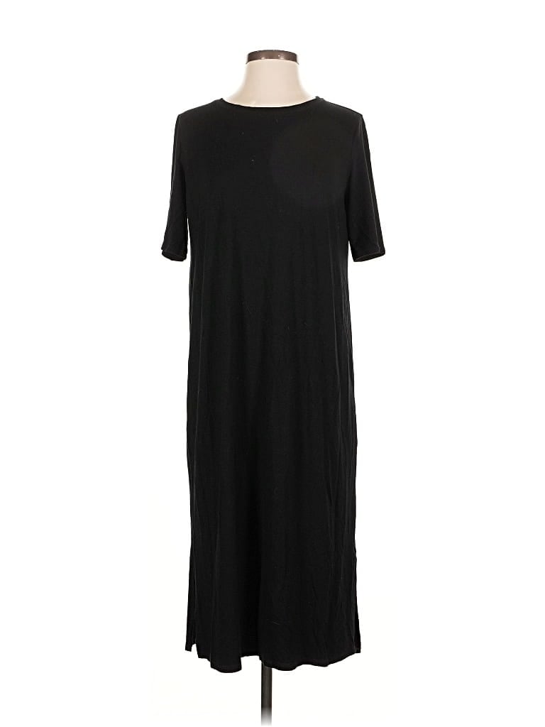 Pre-owned Eileen Fisher Casual Dress In Black