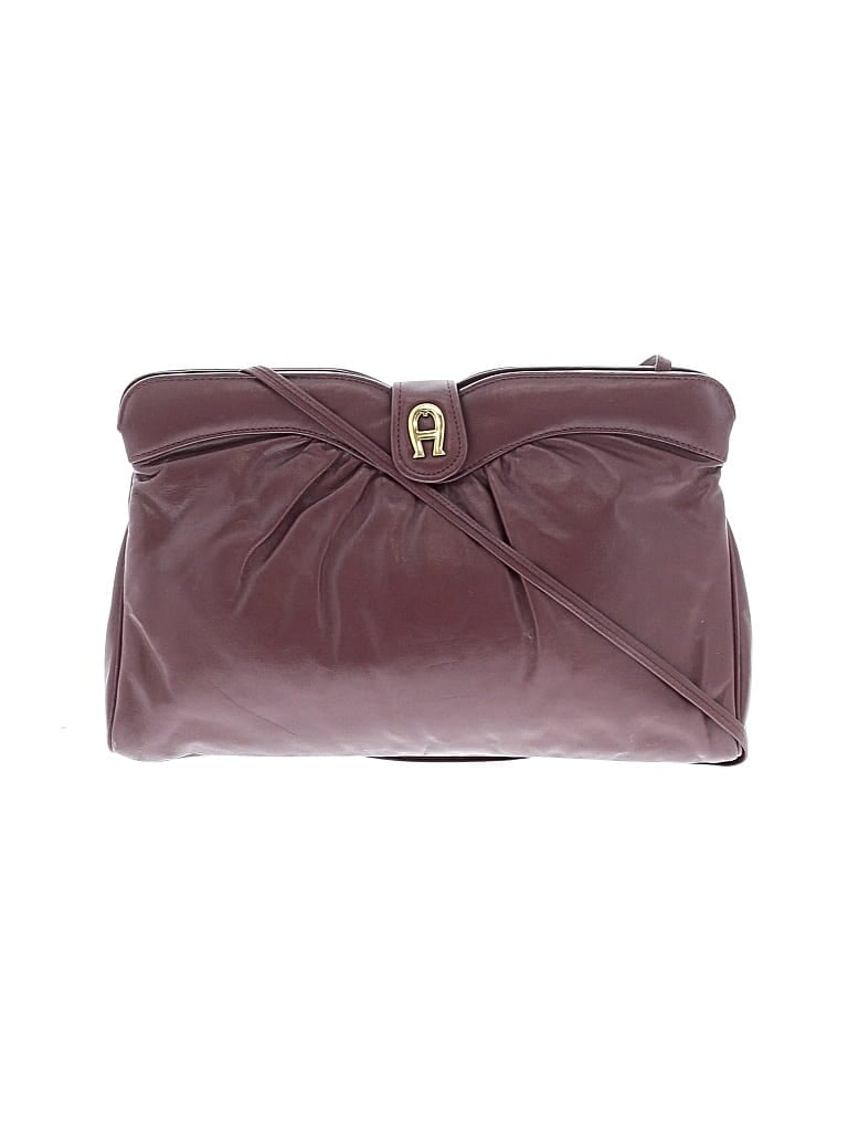 Pre-owned Assorted Brands Crossbody Bag In Burgundy