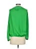 Diane von Furstenberg 100% Polyester Green Long Sleeve Blouse Size 2 - photo 2