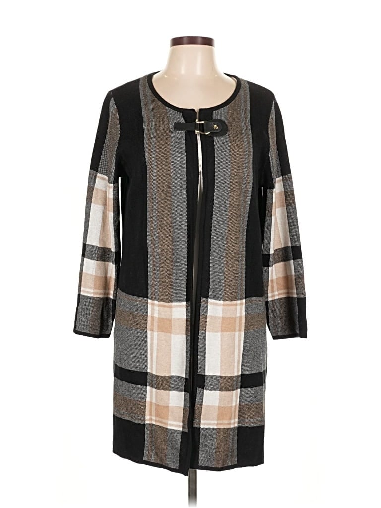 Pre-owned Anne Klein Cardigan Sweater In Black