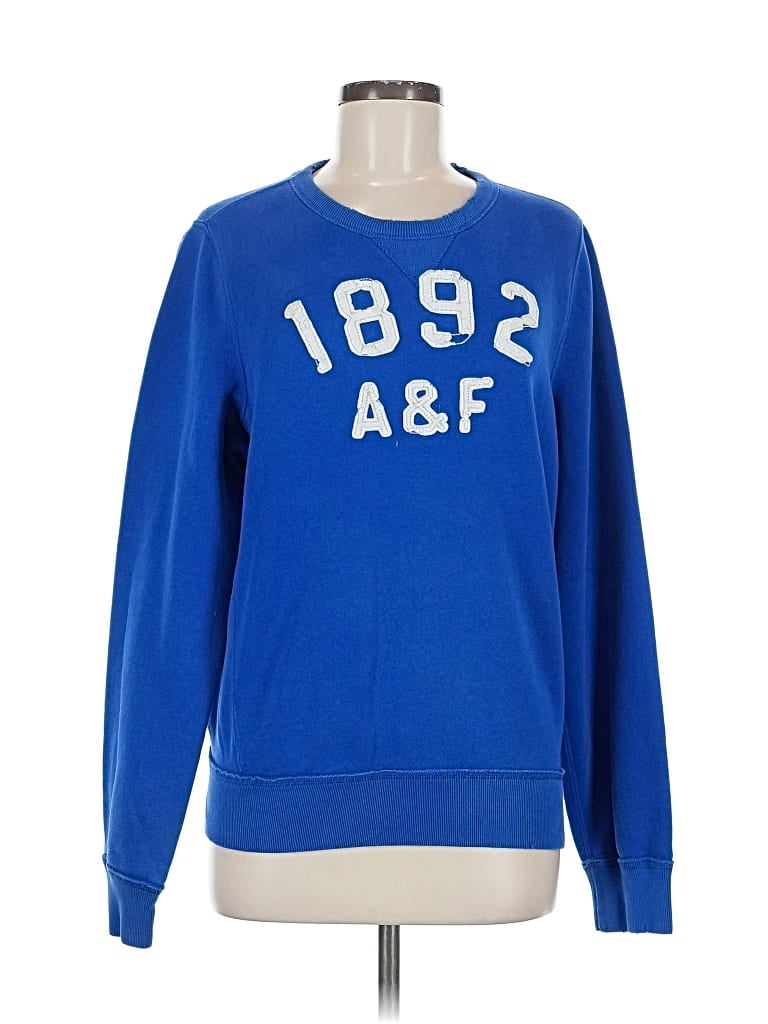 Pre-owned Abercrombie & Fitch Sweatshirt In Blue