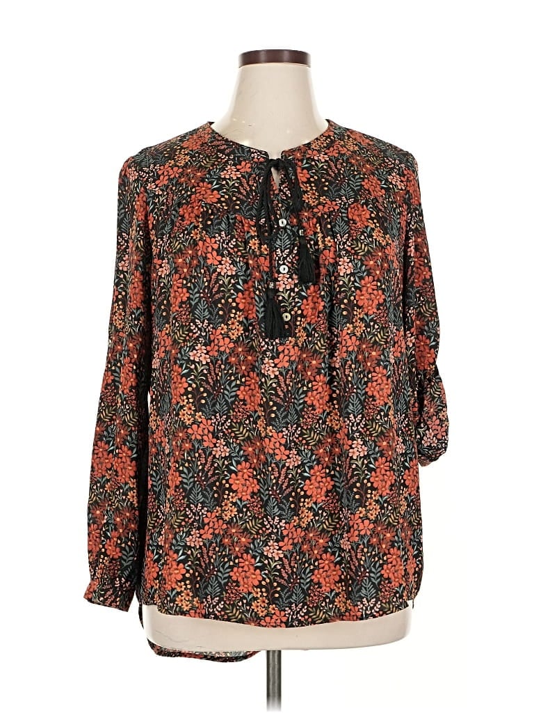 Pre-owned Dr2 Long Sleeve Blouse In Black