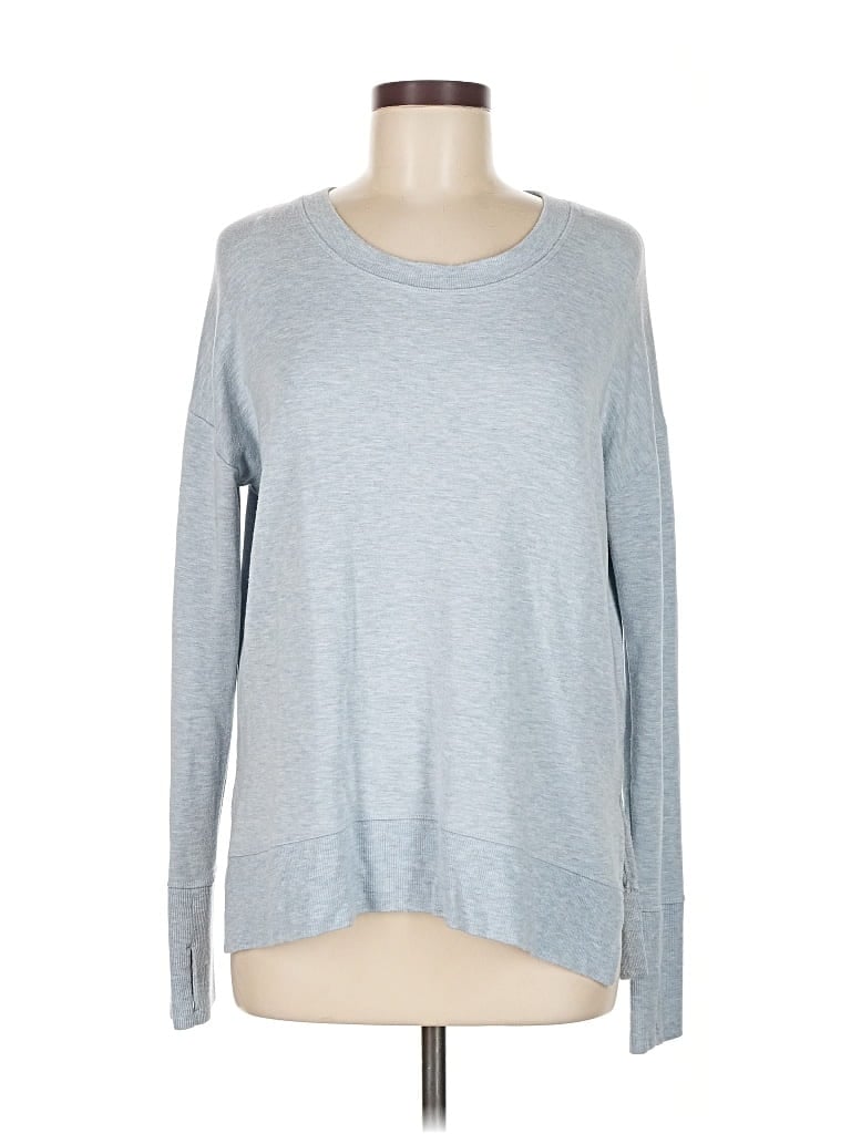 Pre-owned Athleta Pullover Sweater In Gray