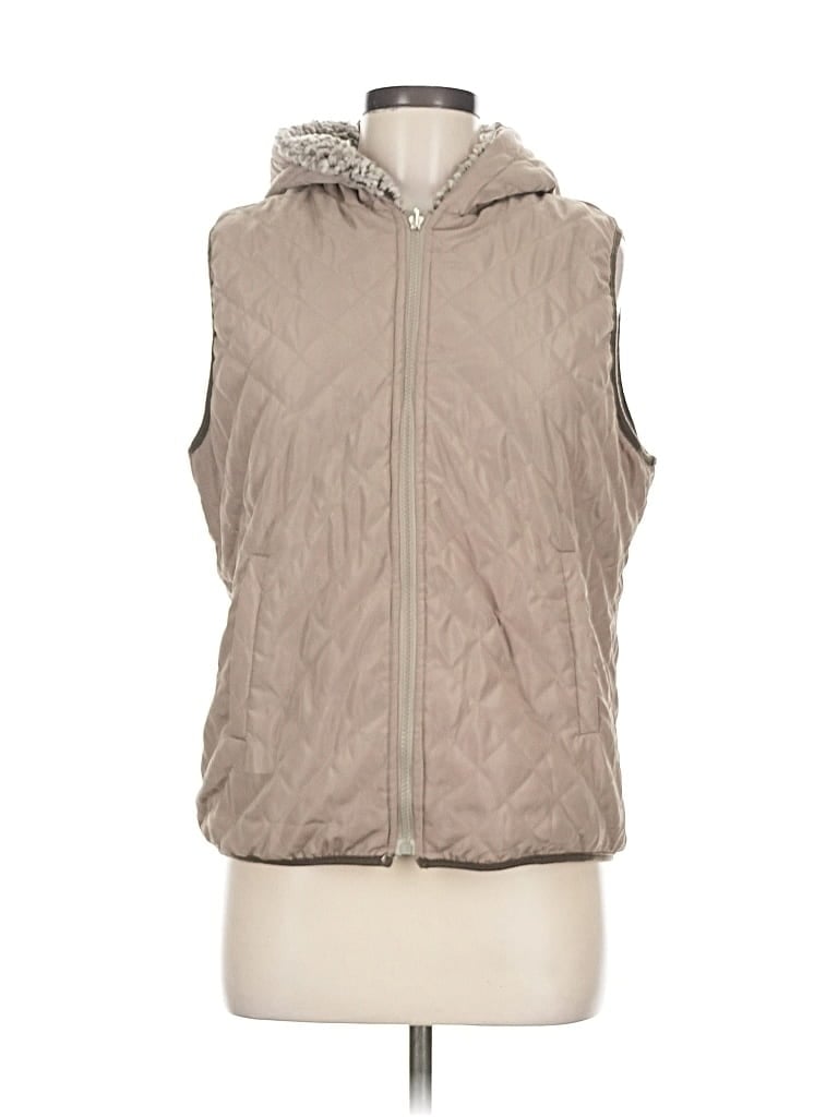 Pre-owned Coffeeshop Vest In Brown