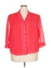 Danny & Nicole 100% Polyester Polka Dots Red 3/4 Sleeve Blouse Size 24W - photo 1