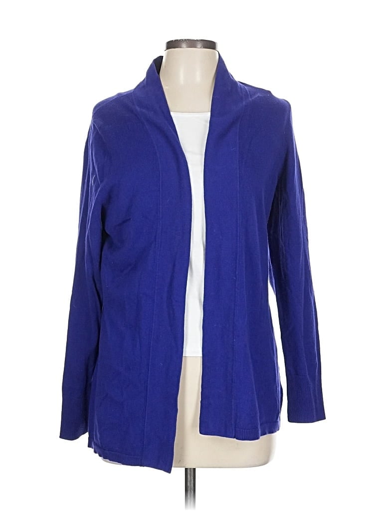 Pre-owned Talbots Outlet Cardigan Sweater In Blue