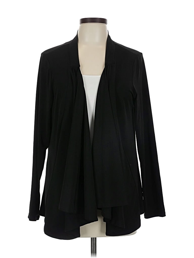 Pre-owned Coldwater Creek Blazer Jacket In Black