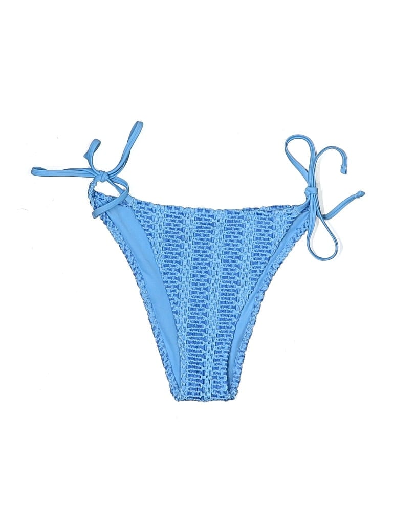 Pre-owned Aerie Swimsuit Bottoms In Blue