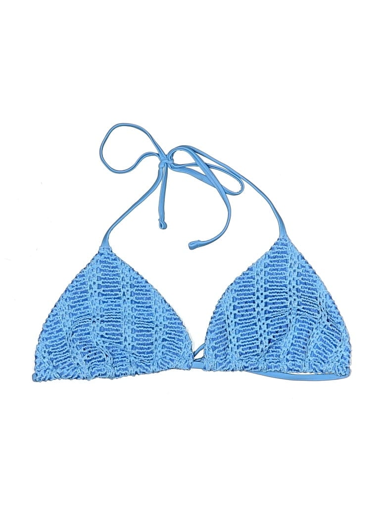 Pre-owned Aerie Swimsuit Top Blue Swimwear