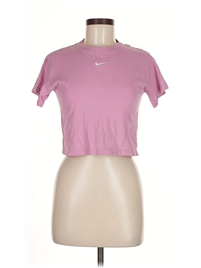 Pre-owned Nike Short Sleeve T-shirt In Pink