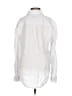 Koch Metallic White Long Sleeve Button-Down Shirt Size S - photo 2