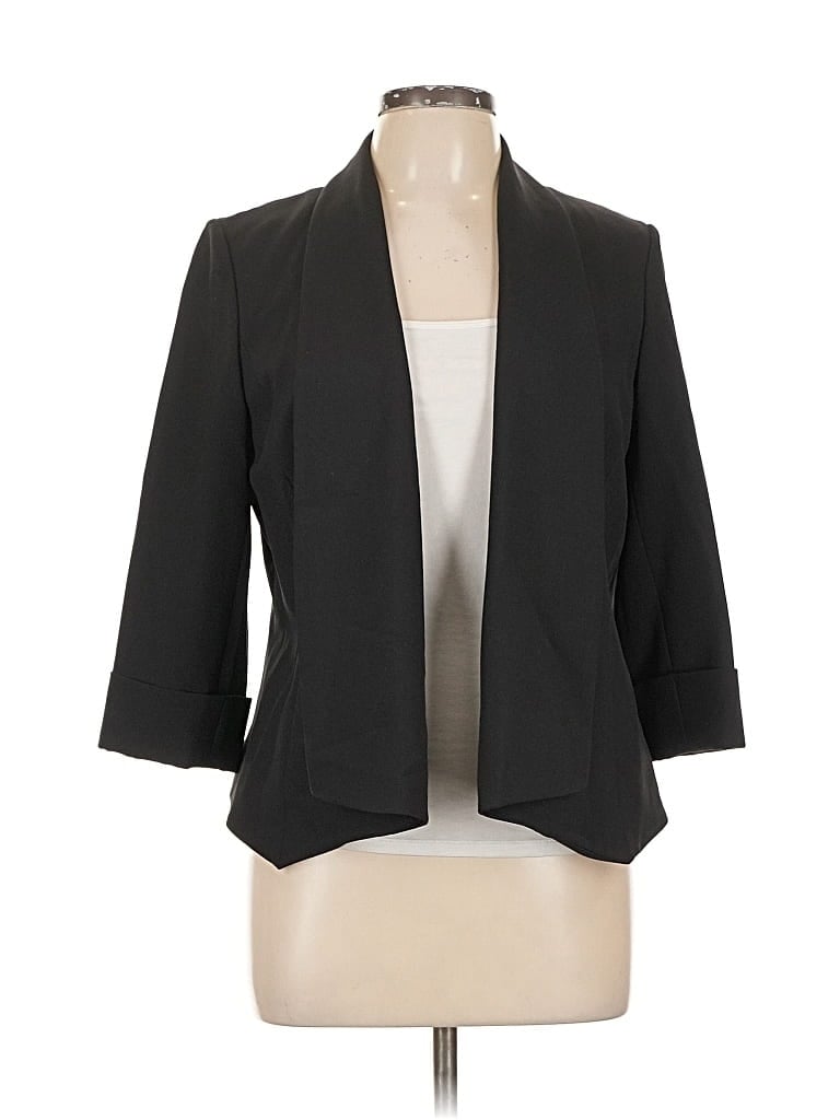 Pre-owned Black Label By Evan Picone Blazer Jacket In Black