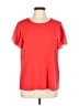 Adrianna Papell Red Short Sleeve Top Size L - photo 1