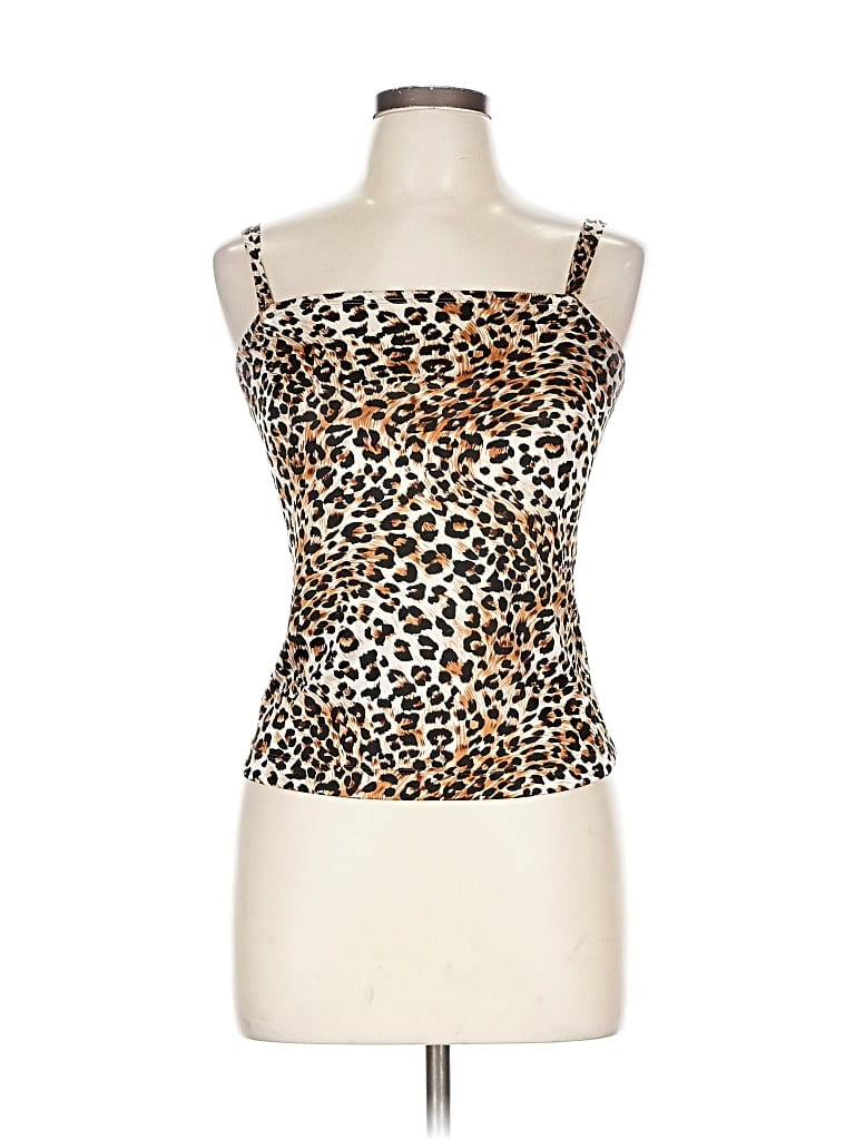 Pre-owned My Michelle Sleeveless Top Brown Strapless Neckline Tops