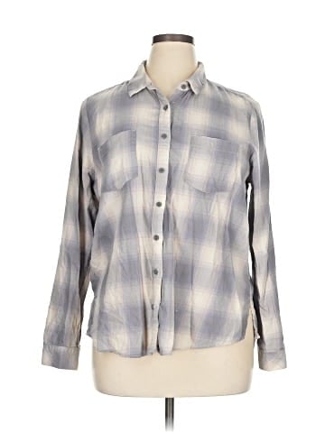 Moda International Long Sleeve Button-Down Shirt (view 1)