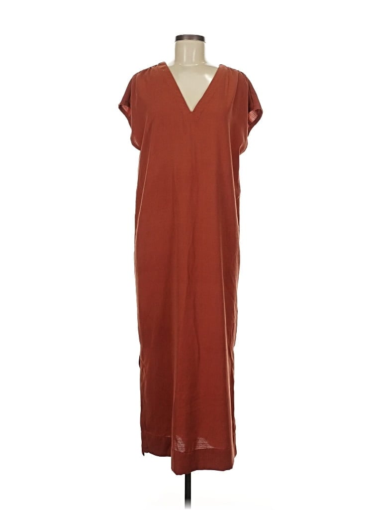 Pre-owned Prolōgue Casual Dress In Brown