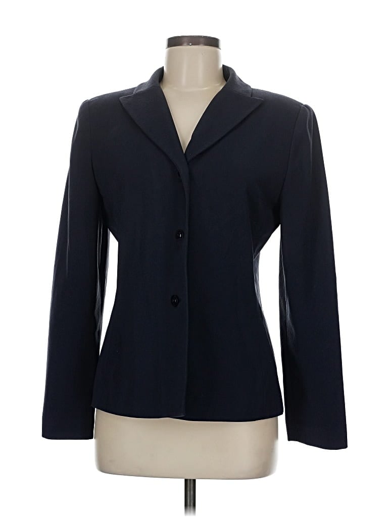 Pre-owned Larry Levine Blazer Jacket In Blue