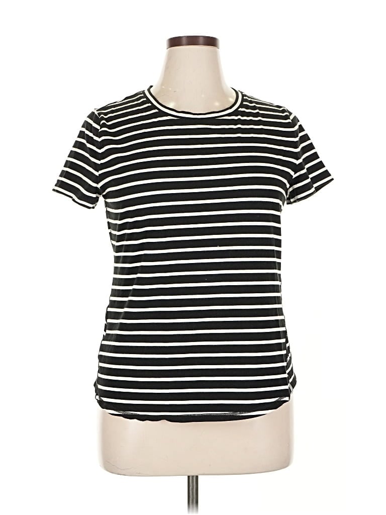 Pre-owned T By Talbots Short Sleeve T-shirt In Black