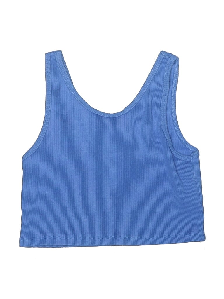 Pre-owned Zara Kids' Tank Top Blue Halter Neckline Tops