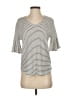CAbi Stripes Ivory Short Sleeve Top Size XS - photo 1