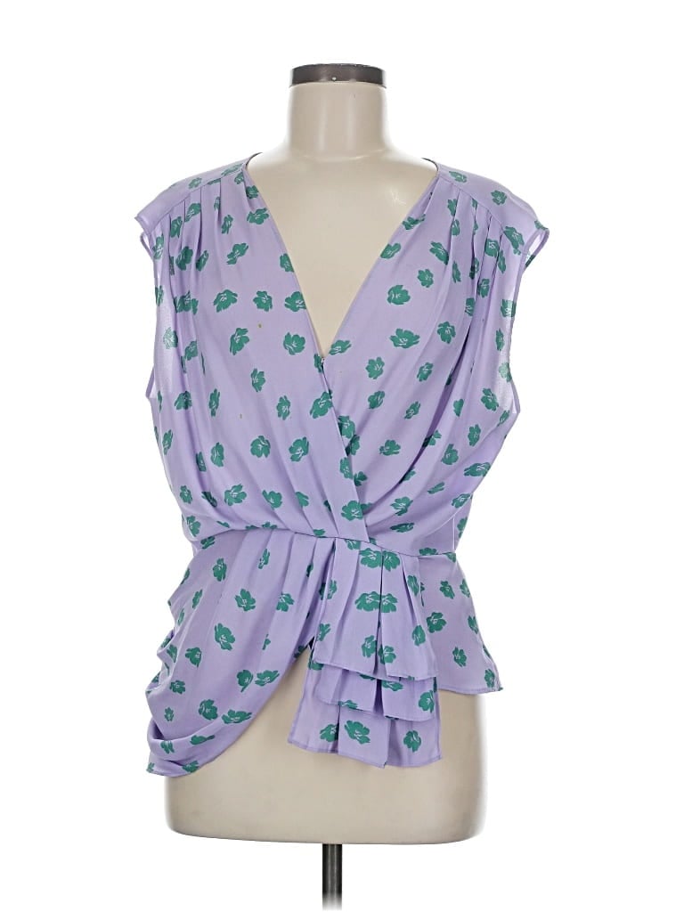 Pre-owned Wayf Sleeveless Blouse In Purple