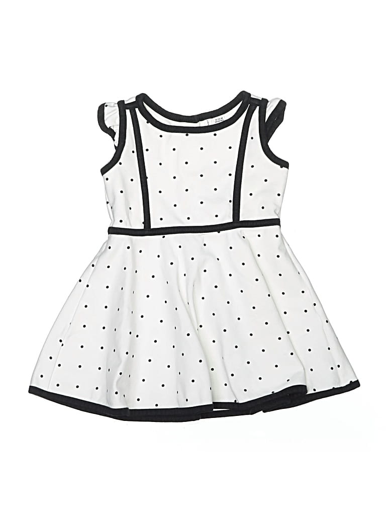 Pre-owned Janie And Jack Kids' Dress In White