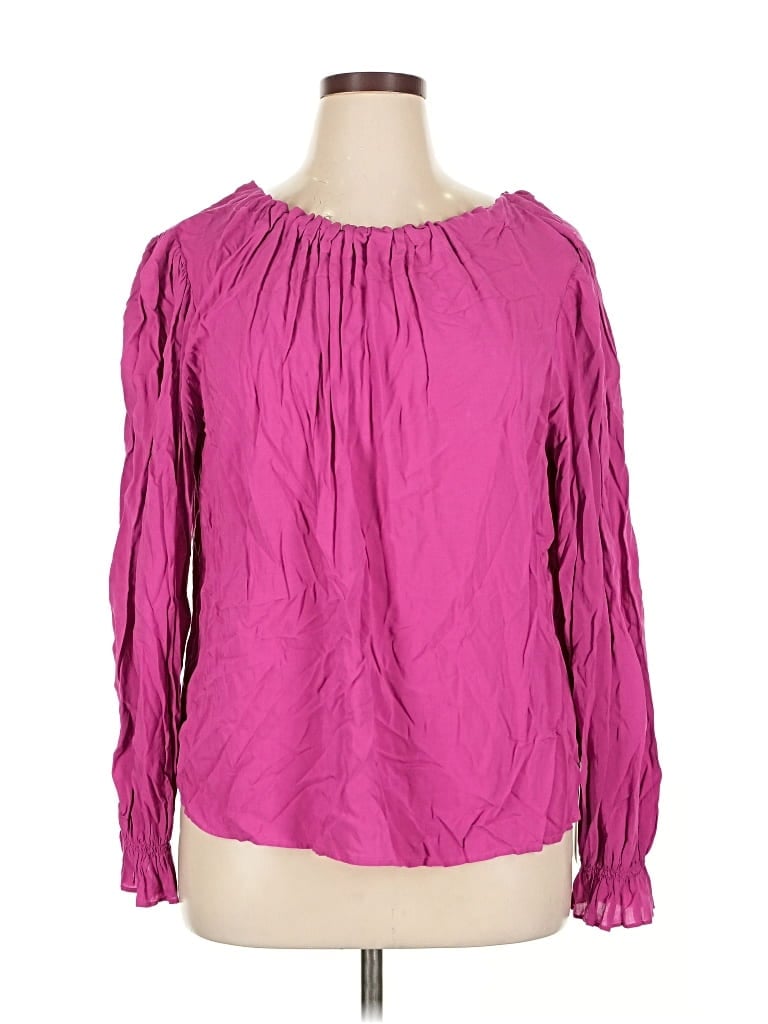 Velvet By Graham & Spencer Long Sleeve Blouse In Pink